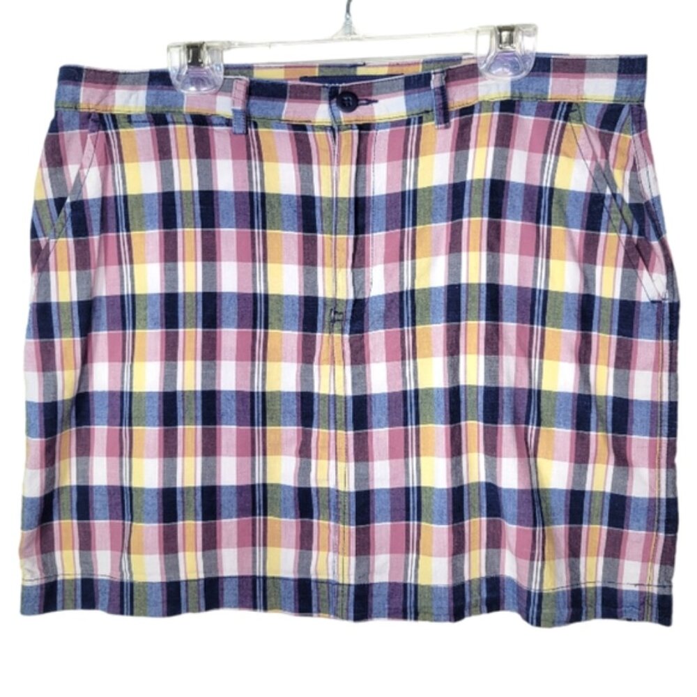 Ralph Lauren Sport Plaid Mini Skirt Size 6